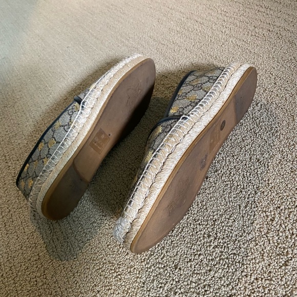 Womens Authentic Gucci canvas espadrilles size 8 - Picture 3 of 8